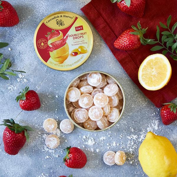 Lemon & Strawberry Drops 175g