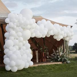 Ballonbue Sæt Luxe Hvid