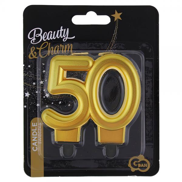 Kagelys 50 Metallic Guld