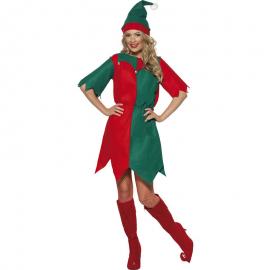 Julemandens Hjælper Pige Kostume