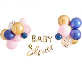 Baby Shower Guirlande & Balloner Sæt