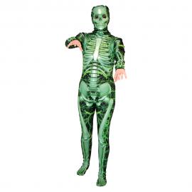 Skelet Kostume Grøn
