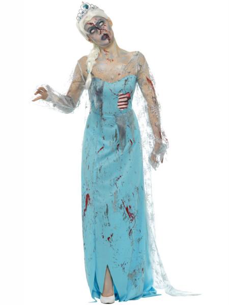 Isdronning Kjole Zombie Kostume