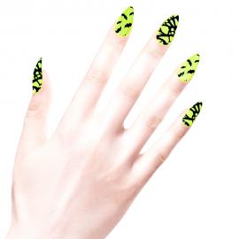 Neongrønne Kunstige Negle Flagermus