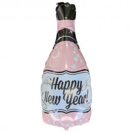 Happy New Year Folieballon Champagneflaske