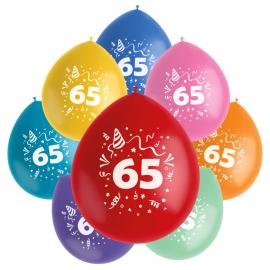 Fødselsdagsballoner 65 år