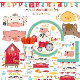 Barnyard Birthday Festpakke Deluxe 8 Pers