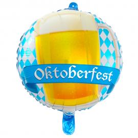 Oktoberfest Folieballon Ølkrus Runde