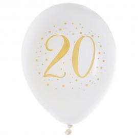 20 År Balloner Stjerner