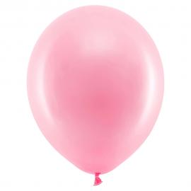 Rainbow Små Latexballoner Pastel Pink 100-pak