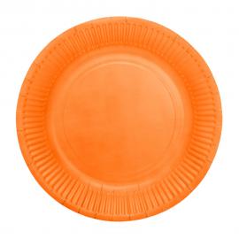 Paptallerkener Orange 18 cm 20-pak