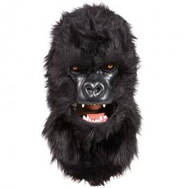 Gorilla Maske Deluxe med Bevægelig Mund