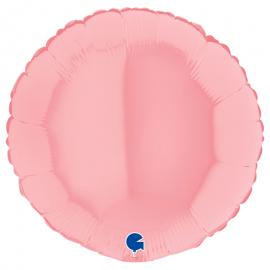 Rund Folieballon Pastel Pink Mat