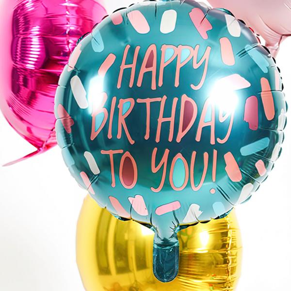 Folieballon Rund Happy Birthday To You