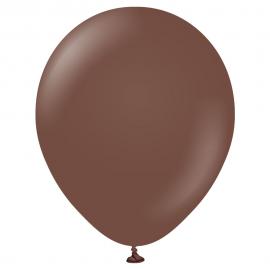 Brune Latexballoner Chocolate Brown 100-pak