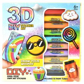 DIY 3D Klistermærket Kit Farvemix