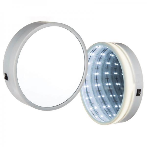 Rundt Spejl med LED-Belysning