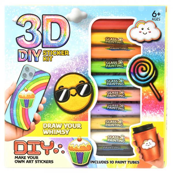 DIY 3D Klistermrket Kit Farvemix