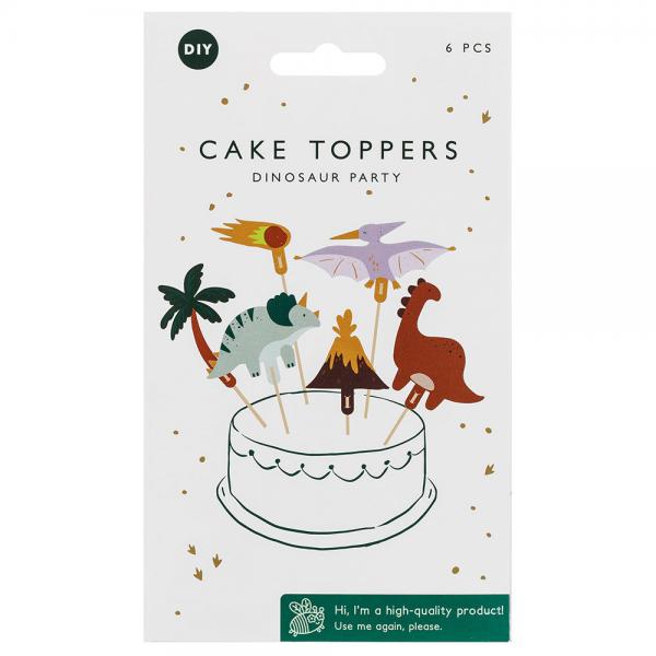 Cake Toppers Dinosaur 6-pak