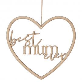 Hængende Hjerte Best Mum Ever