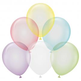 Pure Crystal Latexballoner Mix 50-pak