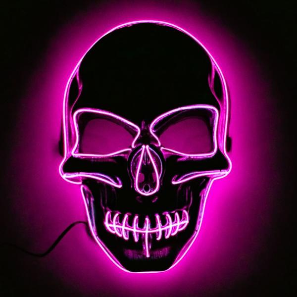 Ddningehoved LED Maske Pink