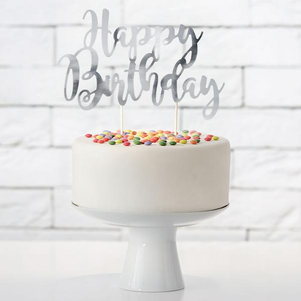 Happy Birthday Cake Topper Slv