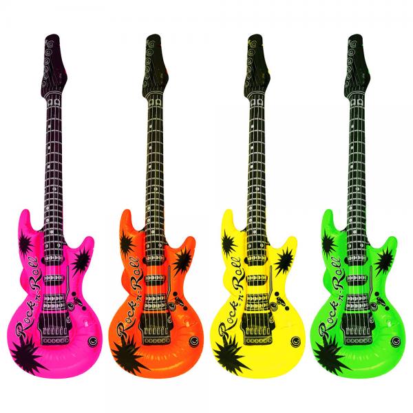 Oppustelig Guitar Neonfarvet