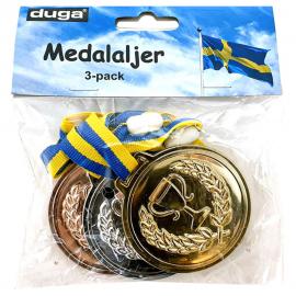 Sverige Medaljer 3-pak