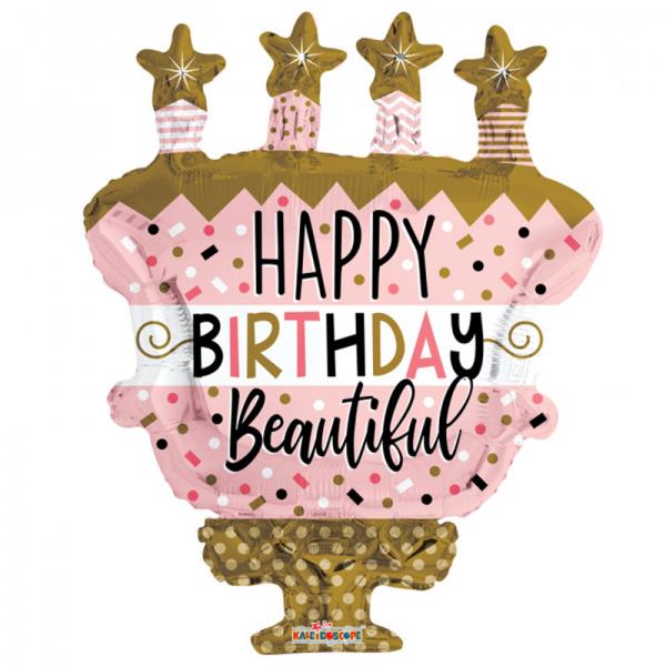 Happy Birthday Beautiful Folieballon