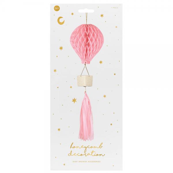 DIY Hngende Honeycomb Pink Luftballon