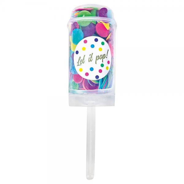 Konfetti Push Pop Flerfarved