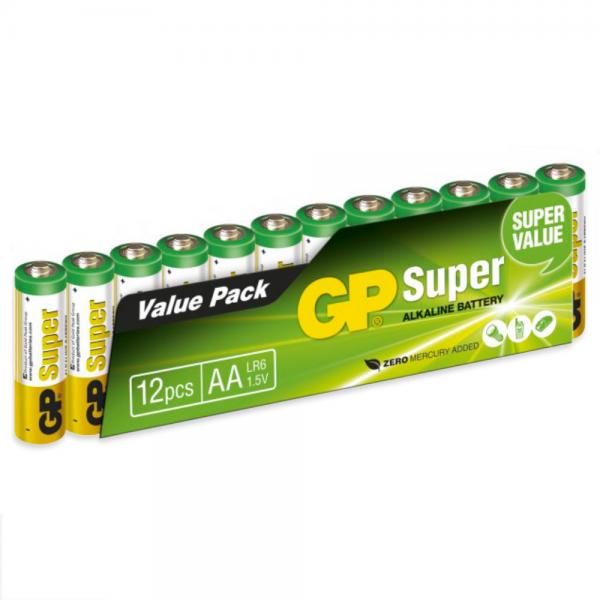AA-batterier 12-pak GP Super Alkaline