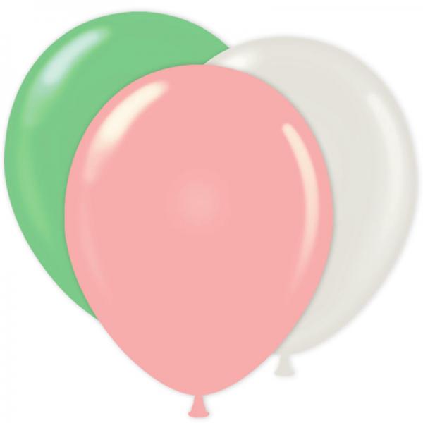Balloner Combo Pastel Pink/Grn/Hvid