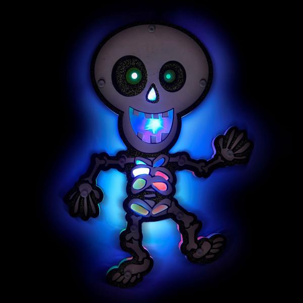 Skelet med Flerfarvet LED-Belysning