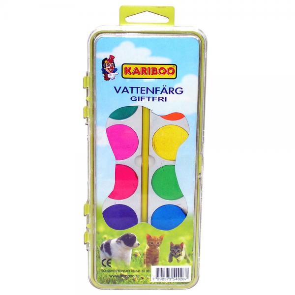 Kariboo Standard Akvarelfarve 12-pak