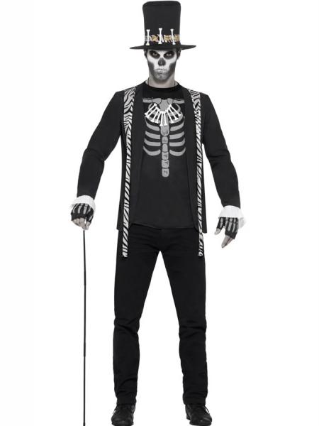 Heksedoktor Skelet Kostume