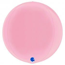 Globe Folieballon Pastel Pink