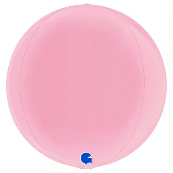 Globe Folieballon Pastel Pink
