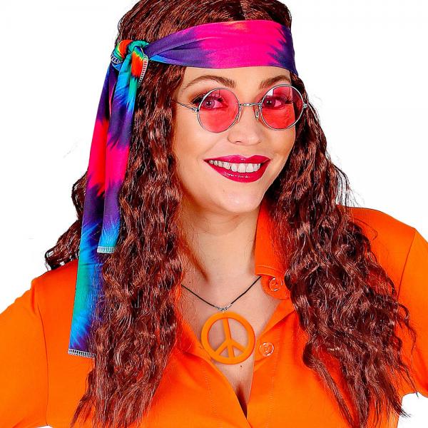 Neon Orange Hippie Halskde