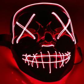 El Wire Purge LED Maske Rød