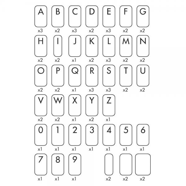 Create N Press Stempler Bogstaver og Tal