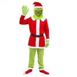 Grøn Jul Grinchen Kostume