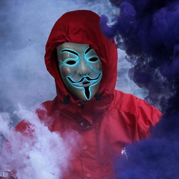 Anonymous LED Maske