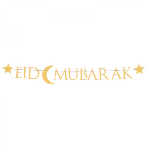 Eid Mubarak Guirlande Guld