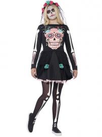 Day of the Dead Sugar Skull Børnekostume