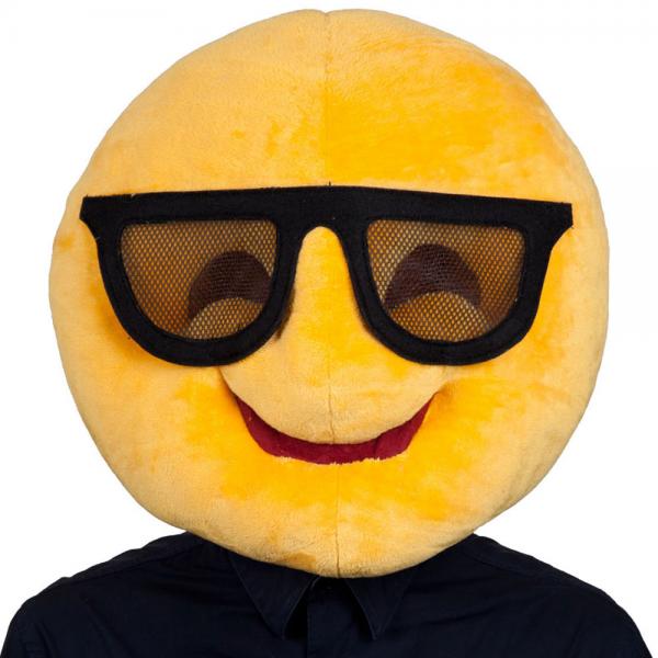 Cool Head Emoji Maske