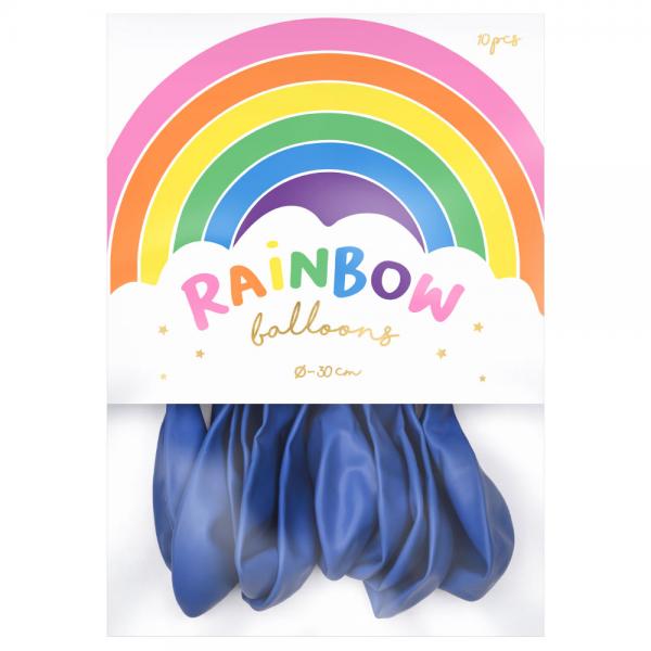Rainbow Latexballoner Pastel Marinebl