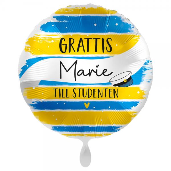 Grattis Till Studenten Ballon Med Egen Text