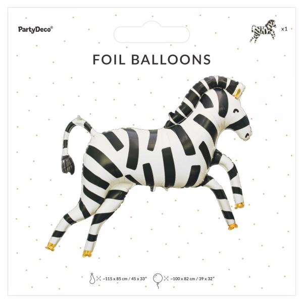 Zebra Dyr Folieballon